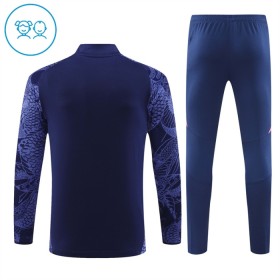 Tréninkový Mikina Real Madrid Dragon Čtvrt Zip Navy 2024-25 - Dětské